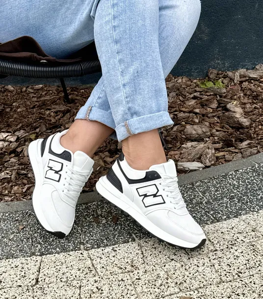 Białe navi adidasy damskie buty sportowe N LANCES [Rozmiar: 41]