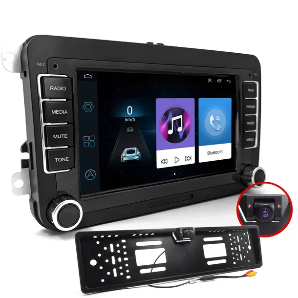 Radio Samochodowe 7021A 2/32 GB 2DIN GPS Android 12 VAG Kamera Cofania WiFi