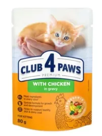 club-4-paws-premium-dla-kociat-kurczak-w-sosie-80g