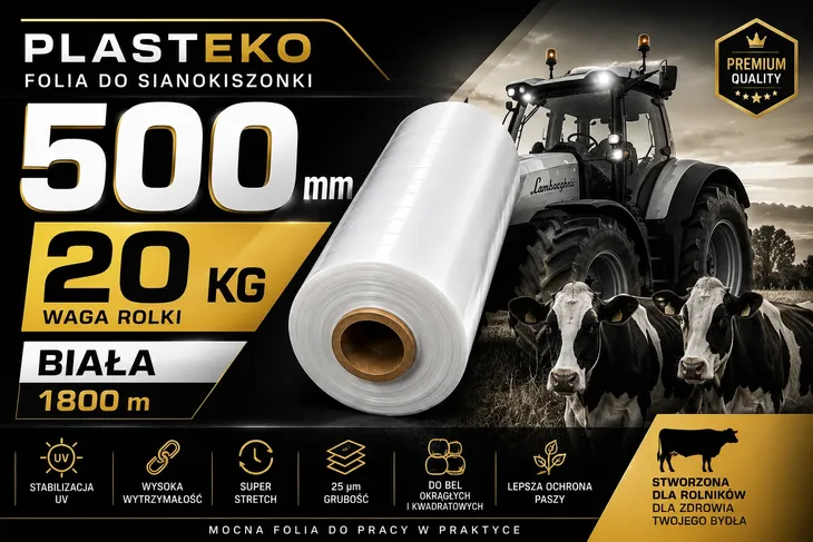PLASTEKO Folia do sianokiszonki 500/1800 20kg | zielona - 1sz