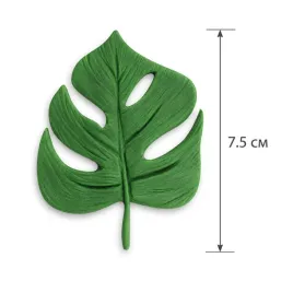 dekor-pol-dekoracja-cukrowa-lisc-monstery-zielony-75-cm