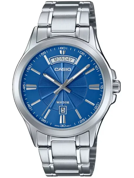 ZEGAREK MĘSKI CASIO MTP-1381D-2AV (zd076c) + BOX + GRAWER