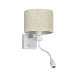 polo-lampa-kinkiet-bialy-1x40w-e27-2w-led-abazur