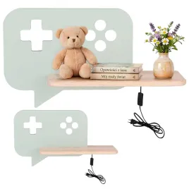 lampa-nocna-kinkiet-konsola-zielona-gamingowa-z-polka-dla-dzieci-do-snu
