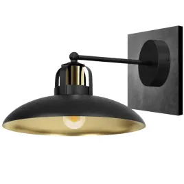 lampa-kinkiet-scienny-metalowy-loft-industrial-czarno-zloty-klosz-duzy-e27