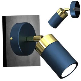 kinkiet-scienny-sufitowy-lampa-plafon-niebiesko-zloty-gu10-regulacja