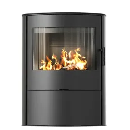 piec-wolnostojacy-powietrzny-kratki-koza-rollo-2-8kw-fi150-czarne-wylozenie