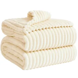 koc-bedsure-mikrofibra-160-cm-x-200-cm-bialy