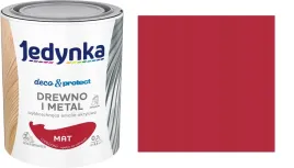 jedynka-szybkoschnaca-emalia-akrylowa-07l-czerwony-mat-drewno-i-metal