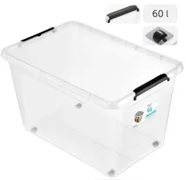 pojemnik-na-kolkach-z-pokrywa-click-organizer-przezroczysty-60l-bpa-free