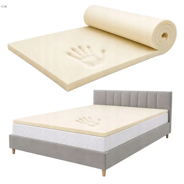 Topper na materac 100x180 nawierzchniowy Visco 3 cm bez pokrowca na sofę