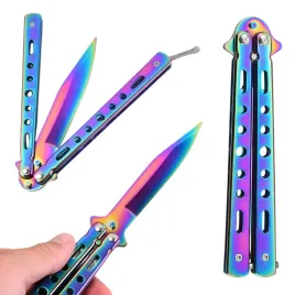 noz-treningowy-motylkowy-motylek-skladany-do-cwiczen-ostrze-rainbow-fade-cs