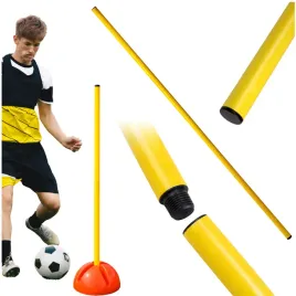 laska-tyczka-treningowa-gimnastyczna-profesjonalna-przeszkoda-zolta-100-cm