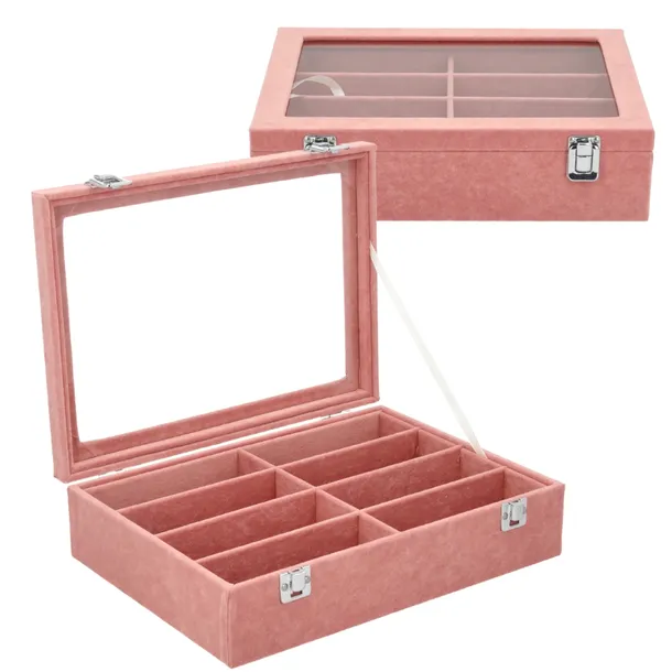 PUDEŁKO ETUI ORGANIZER SZKATUŁKA KUFEREK KUFER KASETKA NA OKULARY 8 SZT G30
