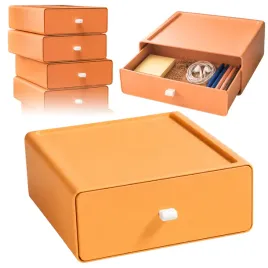 organizer-na-biurko-pudelko-szufladka-na-drobiazgi-przybornik-pomaranczowy