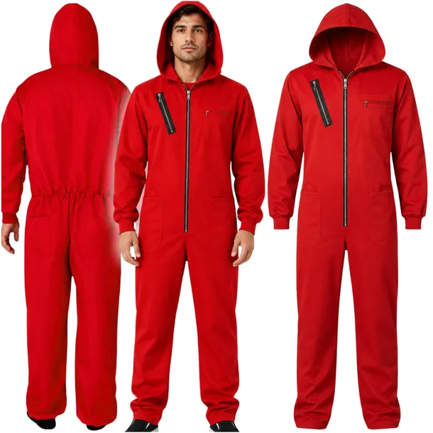 PRZEBRANIE KOSTIUM LA CASA DE PAPEL STRÓJ CZERWONY HALLOWEEN ROZMIAR L