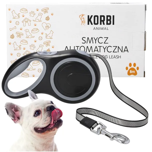 SMYCZ AUTOMATYCZNA DLA PSA Z BLOKADĄ TAŚMA ODBLASKOWA 50 kg 8m