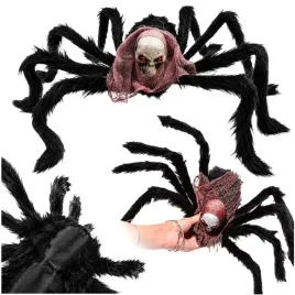 duzy-sztuczny-pajak-owlosiony-dekoracja-krwawa-peleryna-halloween-red-50-cm