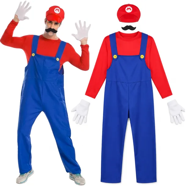 STRÓJ MARIO KOSTIUM PRZEBRANIE KARNAWAŁ HALLOWEEN M