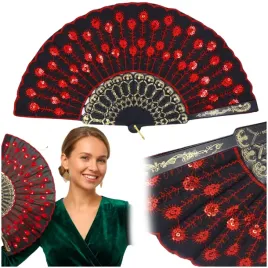 hiszpanski-wachlarz-czarno-czerwony-flamenco-tancerka-rozkladany-karnawal