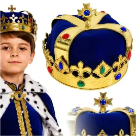 korona-krola-krolowej-krol-premium-klejnoty-jaselka-przebranie-niebieska