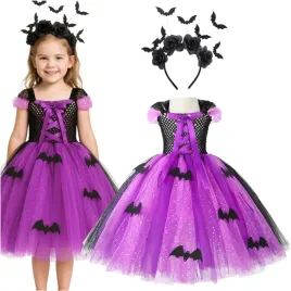 stroj-nietoperza-sukienka-tiulowa-ozdobna-tutu-opaska-z-rozami-halloween
