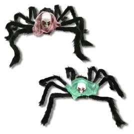 zestaw-2x-duzy-sztuczny-pajak-owlosiony-dekoracja-halloween-red-green-50-cm