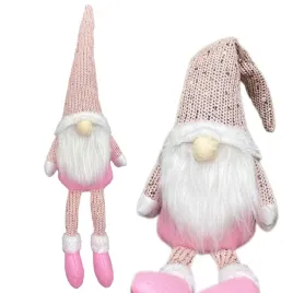 skrzat-swiateczny-krasnal-dekoracja-gnom-siedzacy-duzy-ozdoba-rozowy-46cm