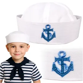 czapka-marynarska-marynarz-biala-niebieska-kotwica-marine-przebranie-unisex