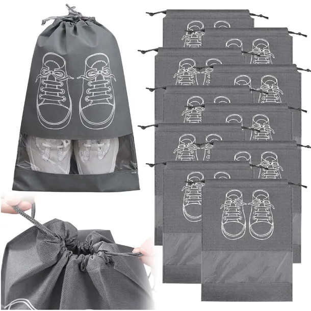 WORKI NA BUTY OCHRONNE ORGANIZER DO WALIZKI POKROWIEC ETUI ZESTAW 10SZT