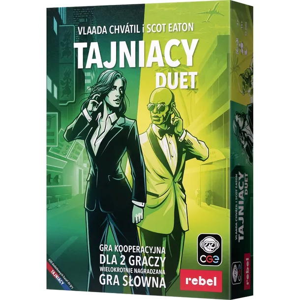 Gra Karciana Tajniacy: Duet (Nowa Edycja) - Wersja Polska, Wydawca Rebel