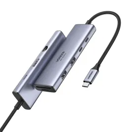 hub-usb-c-ugreen-cm498-3x-usb-hdmi-vga-rj45-sd-tf-pd-100w