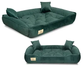 legowisko-dla-psa-kota-kojec-115x95-cm-royal-dog-welurowe-zielone