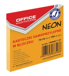 karteczki-samoprzylepne-w-bloczku-76x76mm-100-karteczek-pomarancz-neonowe