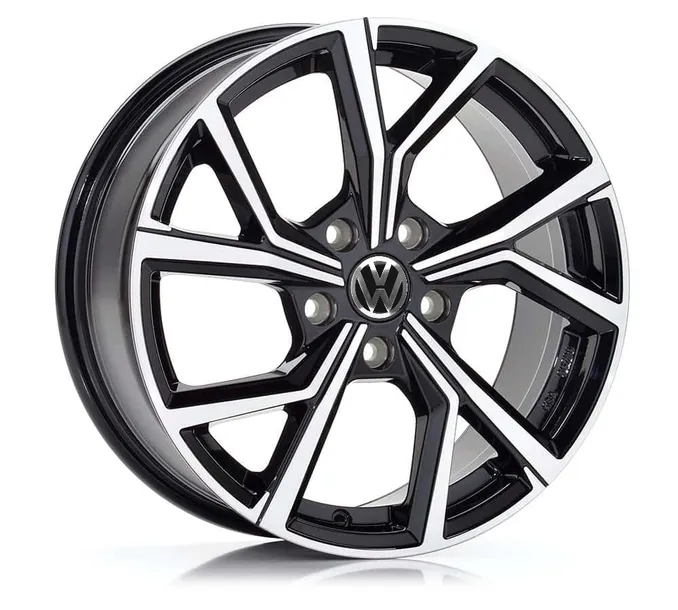 VW 17 " Nowe 5x112 T-Roc GOLF Caddy Jetta TRoc Czarne Alufelgi Volkswagen TÜV