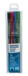 cienkopis-donau-04-mm-4-szt-czarny-czerwony-niebieski-zielony-w-etui