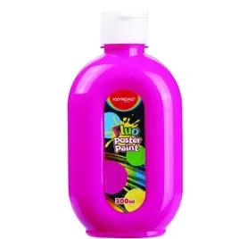 farba-plakatowa-keyroad-fluo-300ml-butelka-neonowa-rozowa