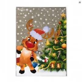 worek-celofanowy-25x40-cm-swiateczny-renifer-opakowanie-na-prezenty-10-szt