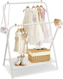 wieszak-na-ubrania-dzieciecy-stojacy-podwojny-regal-skladany-bialy-na-buty