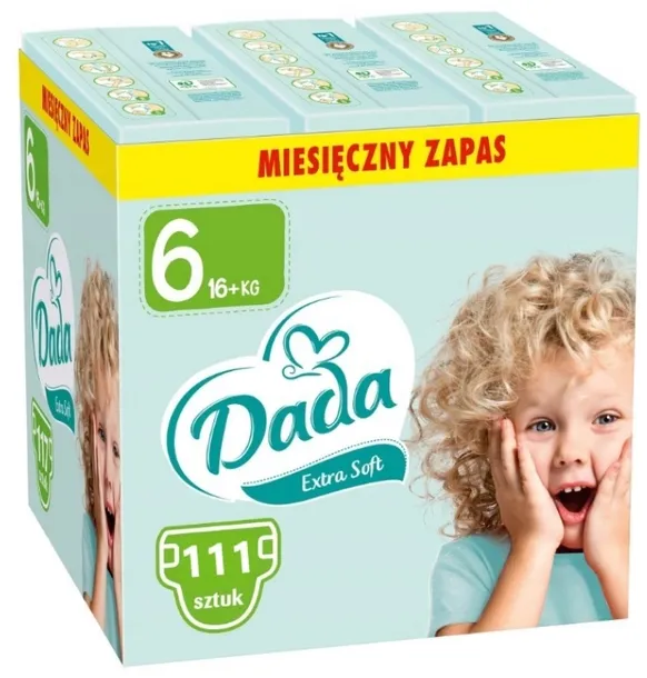 Pieluszki Dada Extra Soft Pampersy rozmiar 6 111 szt.