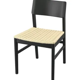 ikea-skansnas-krzeslo-czarny-buk-drewniane-siedzisko-sznurek-papierowy
