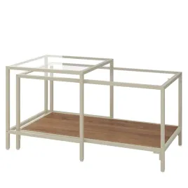 ikea-vittsjo-stoliki-2-szt-jasnobezowy-szklo-90x50-cm