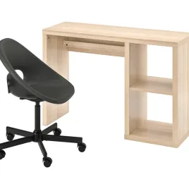 ikea-kallax-eldberget-zestaw-biurko-i-krzeslo-dab-bialy