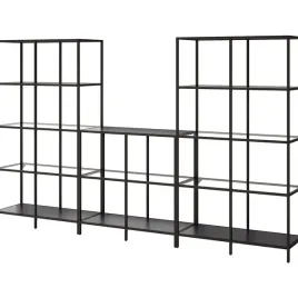 ikea-vittsjo-regal-czarny-braz-szklo-300x36x175-cm