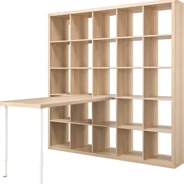 ikea-kallax-lagkapten-biurko-regal-bialy-dab-182x159-cm