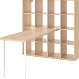 ikea-kallax-lagkapten-biurko-z-regalem-bialy-147x179-cm