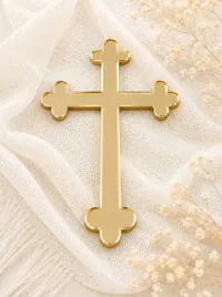 topper-na-tort-krzyz-zlote-lustro-9-cm
