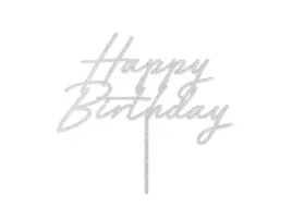 topper-na-tort-partydeco-happy-birthday-srebrny-brokatowy-18x165-cm