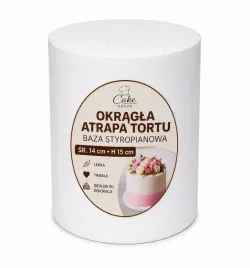 atrapa-tortu-styropianowa-okragla-14-cm-wys-15-cm-biala