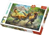 puzzle-160-elem-walczace-tyranozaury-trefl-jezyk-polski